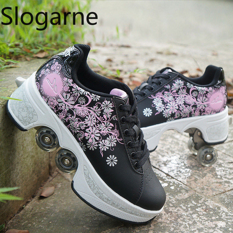 النساء 4 عجلات تشوه زلاجات دوا - مراجعة Running Shoes وسعره